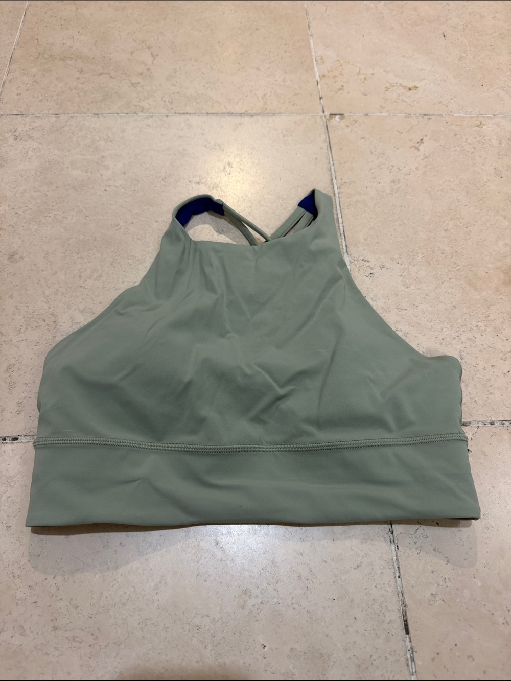 lululemon athletica High-Neck Sports Bra in Sage